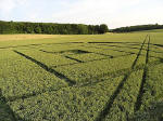 Boreham Down, wiltshire crop circle, aerial photo 8