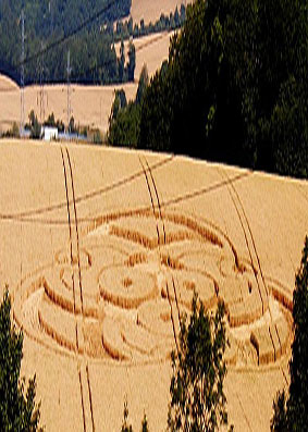 Boxley, Kent crop circle, aerial photo 23