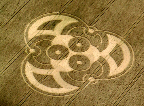 Boxley, Kent crop circle, aerial photo 20