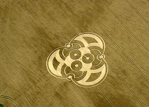 Boxley, Kent crop circle, aerial photo 2