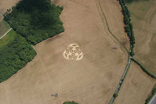 Boxley, Kent crop circle, aerial photo 21