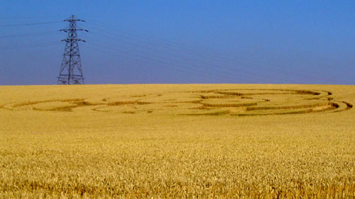 Boxley, Kent crop circle, aerial photo 24
