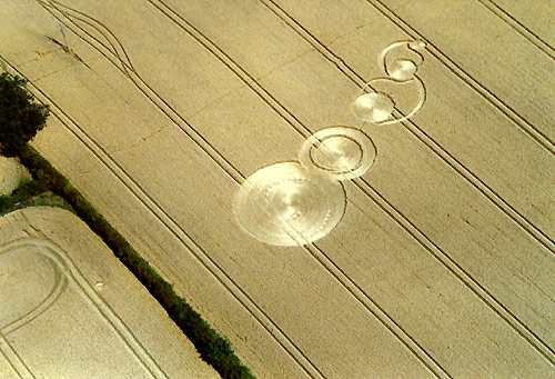 Garsington, Oxfordshire crop circle, aerial photo 8