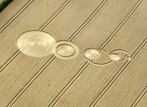 Garsington, Oxfordshire crop circle, aerial photo 11
