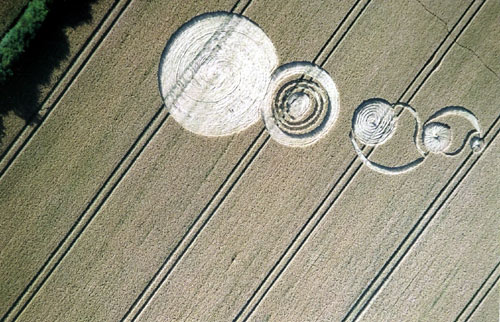 Garsington, Oxfordshire crop circle, aerial photo 17