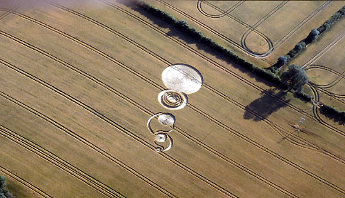 Garsington, Oxfordshire crop circle, aerial photo 18
