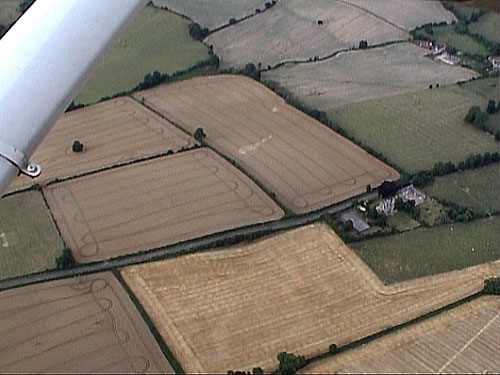 Garsington, Oxfordshire crop circle, aerial photo 13