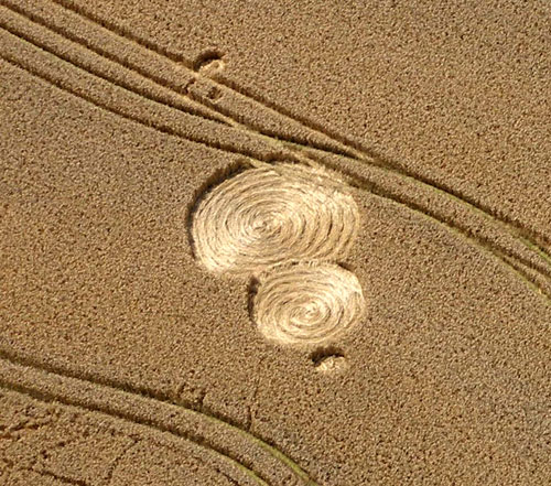 Garsington, Oxfordshire crop circle, aerial photo 16