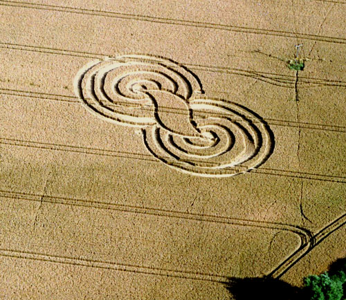 Garsington (3), Oxfordshire crop circle, aerial photo 2