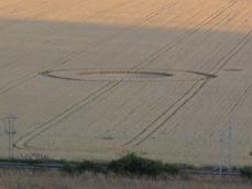 Hadleigh Castle, Essex crop circle, aerial photo 2