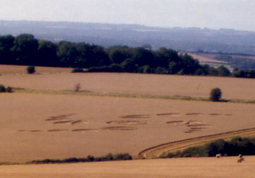Juggler's Lane (2), Wiltshire crop circle, aerial photo 2