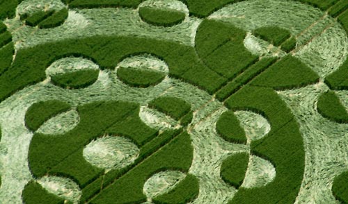 Lurkley Hill, Wiltshire crop circle, aerial photo 19