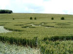 Lurkley Hill, Wiltshire crop circle, aerial photo 14
