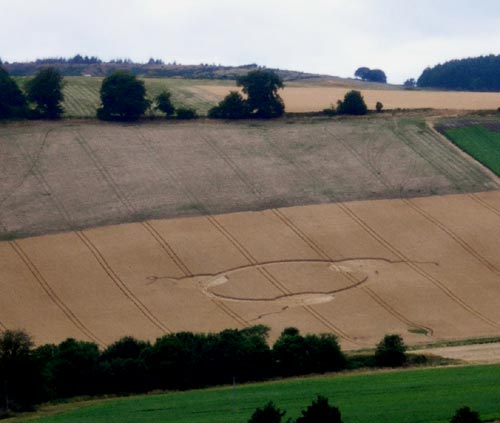 Luthrie, Scotland crop circle, aerial photo 5