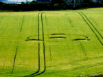 Meopham Station, Kent crop circle, aerial photo 10