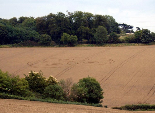Meopham Station (2), Kent crop circle, aerial photo 4