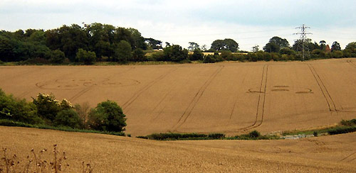 Meopham Station (2), Kent crop circle, aerial photo 3