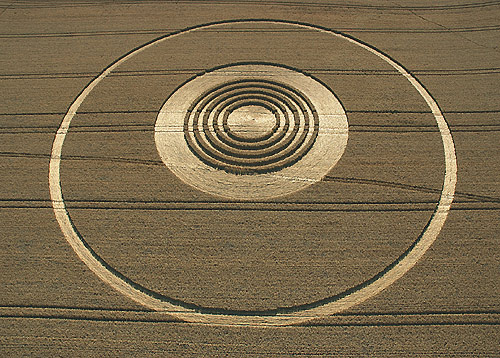 Avebury Stone Avenue, Wiltshire crop circle, aerial photo 13