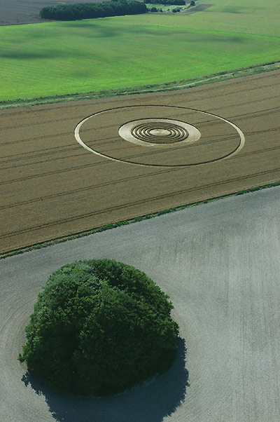 Avebury Stone Avenue, Wiltshire crop circle, aerial photo 14