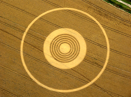 Avebury Stone Avenue, Wiltshire crop circle, aerial photo 10
