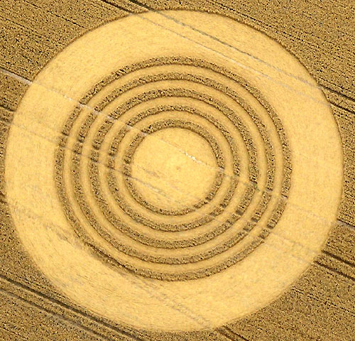 Avebury Stone Avenue, Wiltshire crop circle, aerial photo 11