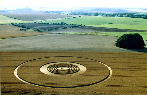 Avebury Stone Avenue, Wiltshire crop circle, aerial photo 22