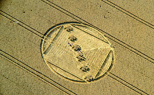 Savernake Forest, Wiltshire crop circle, aerial photo 5