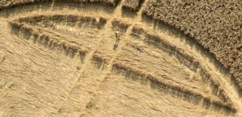 Savernake Forest, Wiltshire crop circle, aerial photo 2