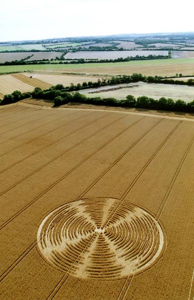Shalbourne, Wiltshire crop circle, aerial photo 4