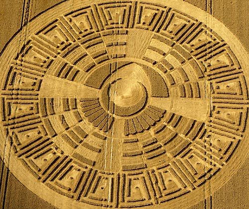 Wayland's Smithy, Oxfordshire crop circle, aerial photo 30