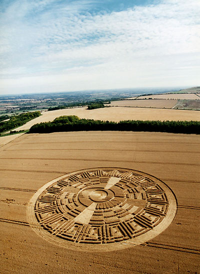 Wayland's Smithy, Oxfordshire crop circle, aerial photo 32