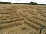 Wayland's Smithy, Oxfordshire crop circle, aerial photo 10