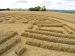 Wayland's Smithy, Oxfordshire crop circle, aerial photo 11