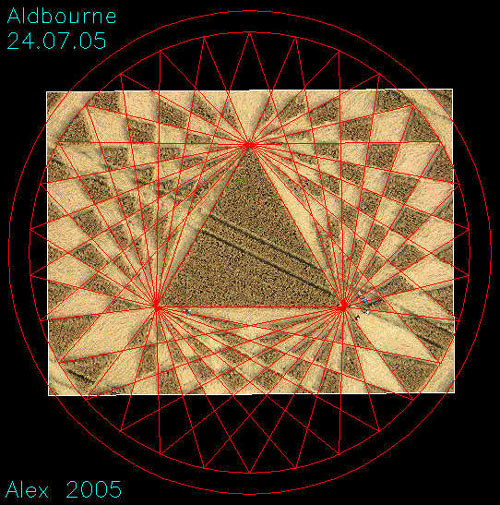 Aldbourne (1), Wiltshire crop circle, aerial photo 10