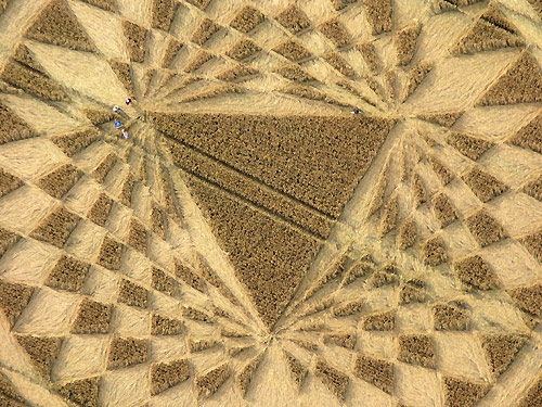 Aldbourne (1), Wiltshire crop circle, aerial photo 18