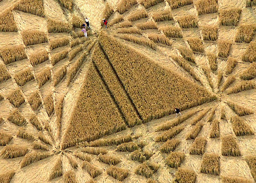 Aldbourne (1), Wiltshire crop circle, aerial photo 19