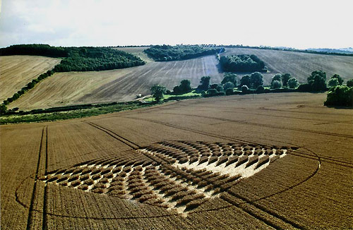 Aldbourne (2), Wiltshire crop circle, aerial photo 12