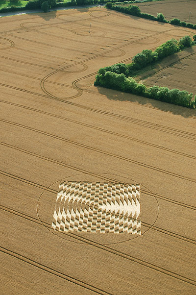 Aldbourne (2), Wiltshire crop circle, aerial photo 6