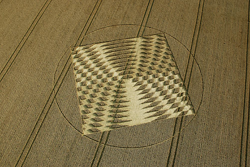 Aldbourne (2), Wiltshire crop circle, aerial photo 5