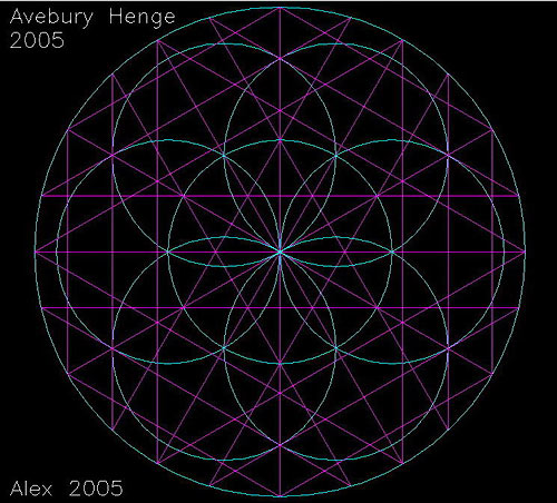 Avebury Henge, Wiltshire crop circle, aerial photo 26