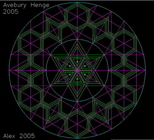 Avebury Henge, Wiltshire crop circle, aerial photo 27