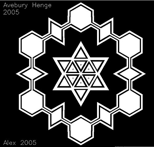 Avebury Henge, Wiltshire crop circle, aerial photo 28