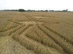 Avebury Henge, Wiltshire crop circle, aerial photo 10