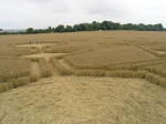 Avebury Henge, Wiltshire crop circle, aerial photo 11