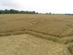 Avebury Henge, Wiltshire crop circle, aerial photo 12