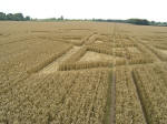 Avebury Henge, Wiltshire crop circle, aerial photo 13