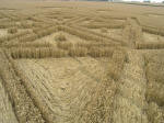 Avebury Henge, Wiltshire crop circle, aerial photo 14