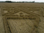 Avebury Henge, Wiltshire crop circle, aerial photo 15