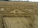 Avebury Henge, Wiltshire crop circle, aerial photo 16