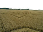 Avebury Henge, Wiltshire crop circle, aerial photo 6